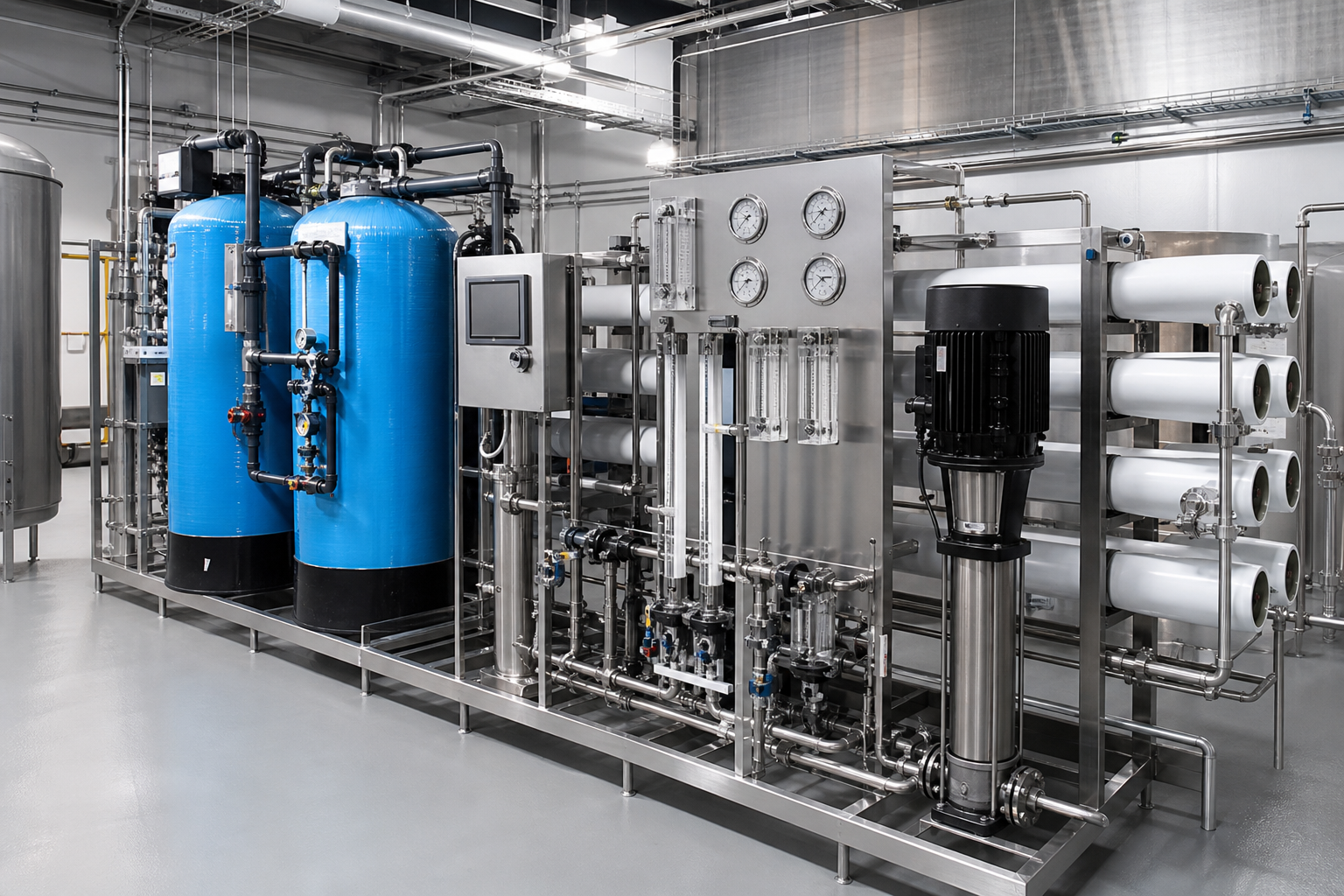 Medical facility water-treatment equipment